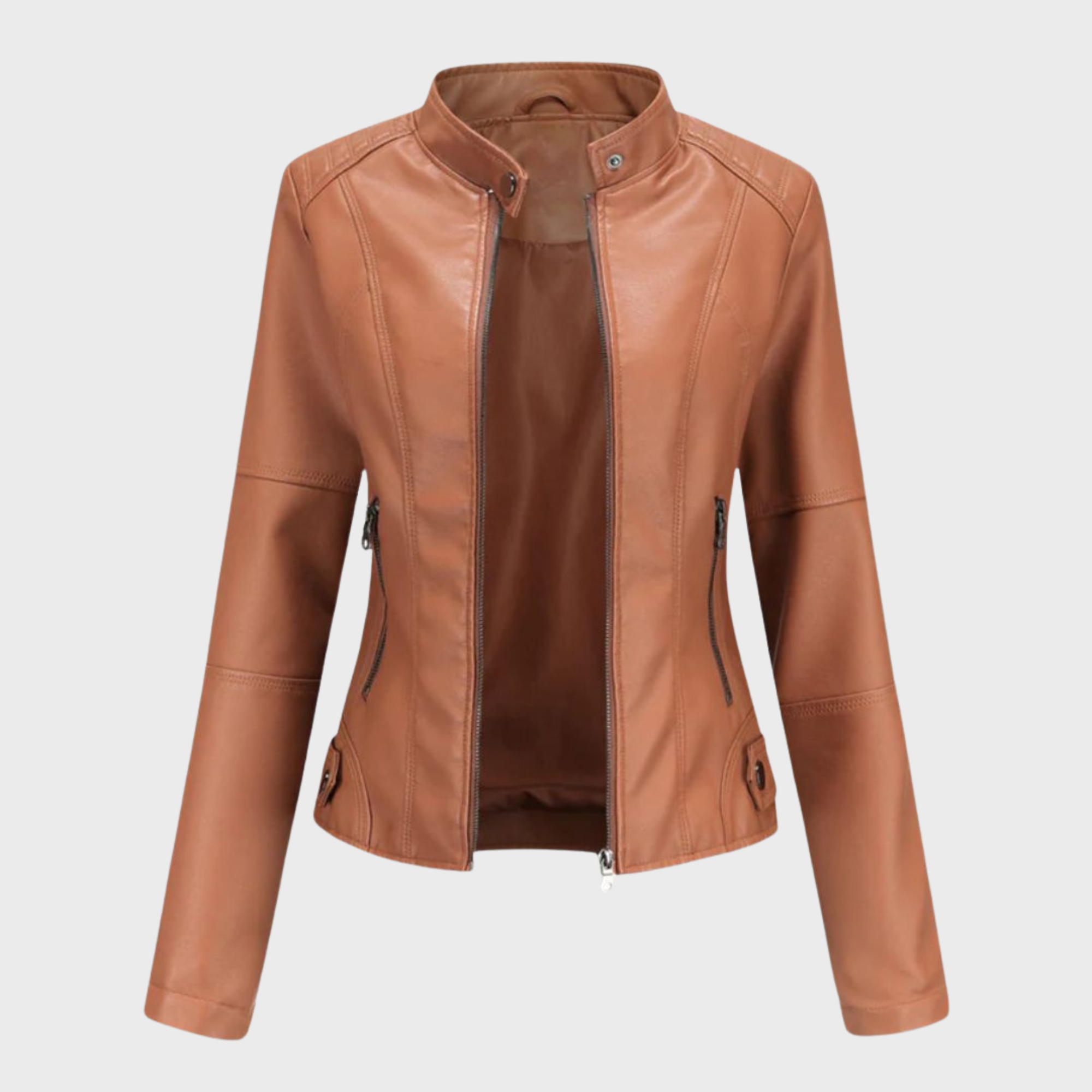Julissa – Chic Moto Zip Jacket-15550920524149-Nancy & Mae Savannah