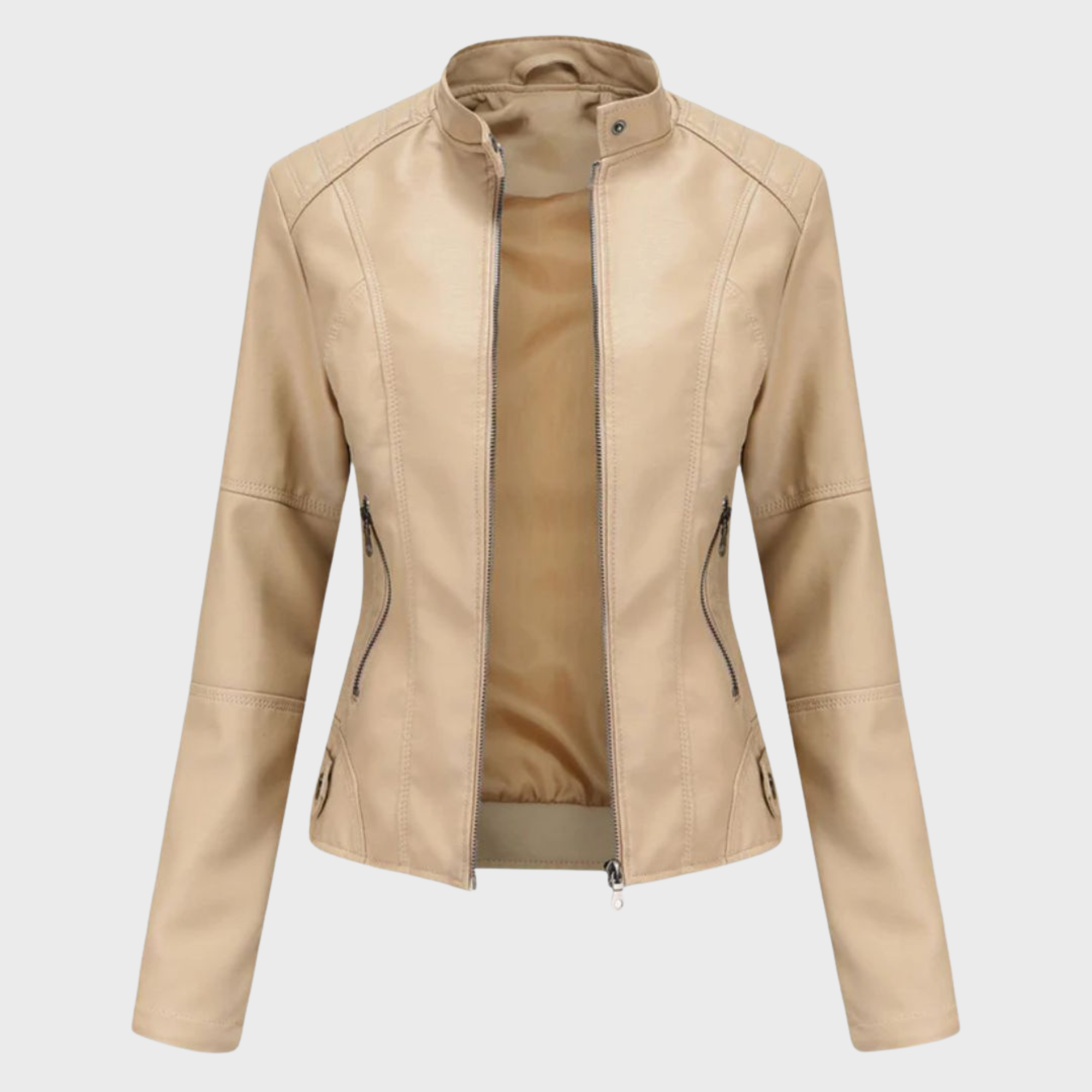 Julissa – Chic Moto Zip Jacket-15550920524149-Nancy & Mae Savannah
