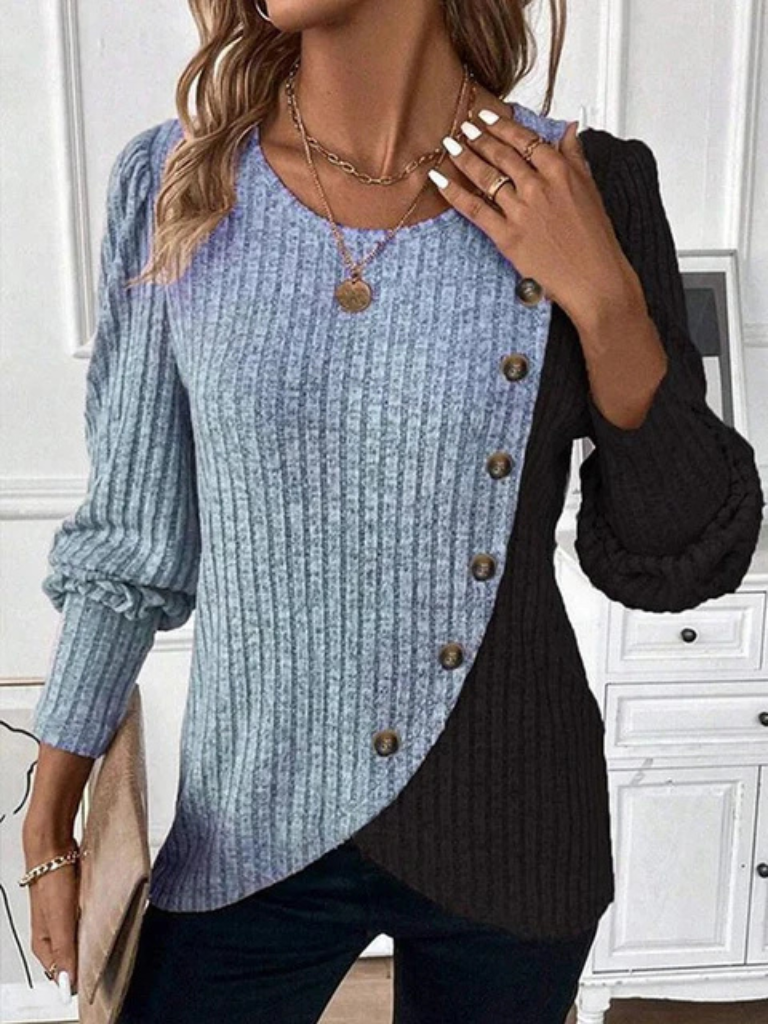 KAIA - CASUAL KNIT LONGSLEEVE-15549014049141-Mirella Fiore