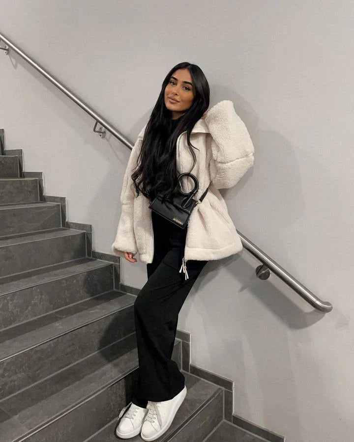 KAJA - Soft Teddy Coat-15519827034485-Mirella Fiore