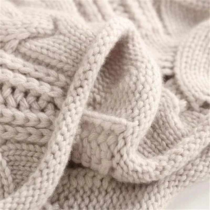 KARLA - Cashmere Turtleneck with Cable Knit-15519826870645-Mirella Fiore