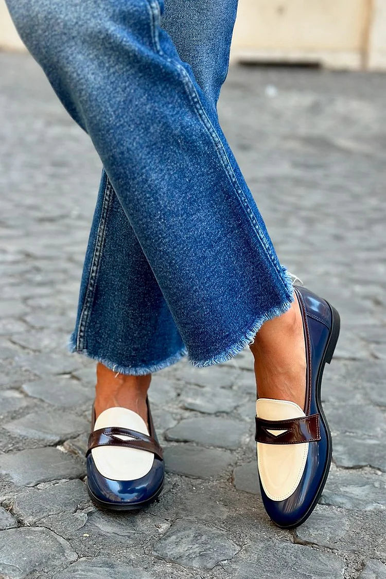 KEIRA - ELEGANT TWO-TONE LOAFER-15549131456885-Mirella Fiore