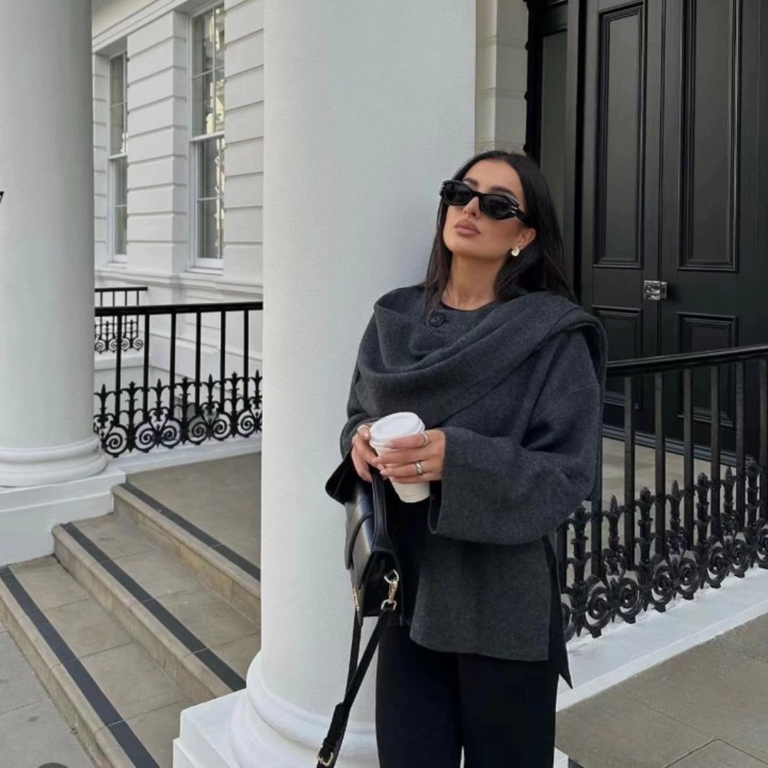 Kaleide - Elegant coat made of high-quality fabric-15547644051829-Nancy & Mae Savannah