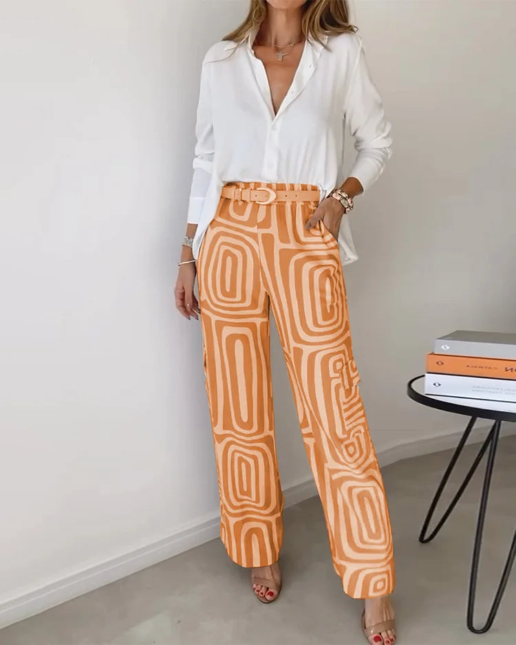 Kendra - Elegant Two-Piece Set-15553262649717-Mirella Fiore