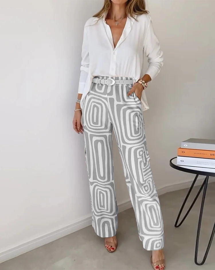Kendra - Elegant Two-Piece Set-15553262649717-Mirella Fiore
