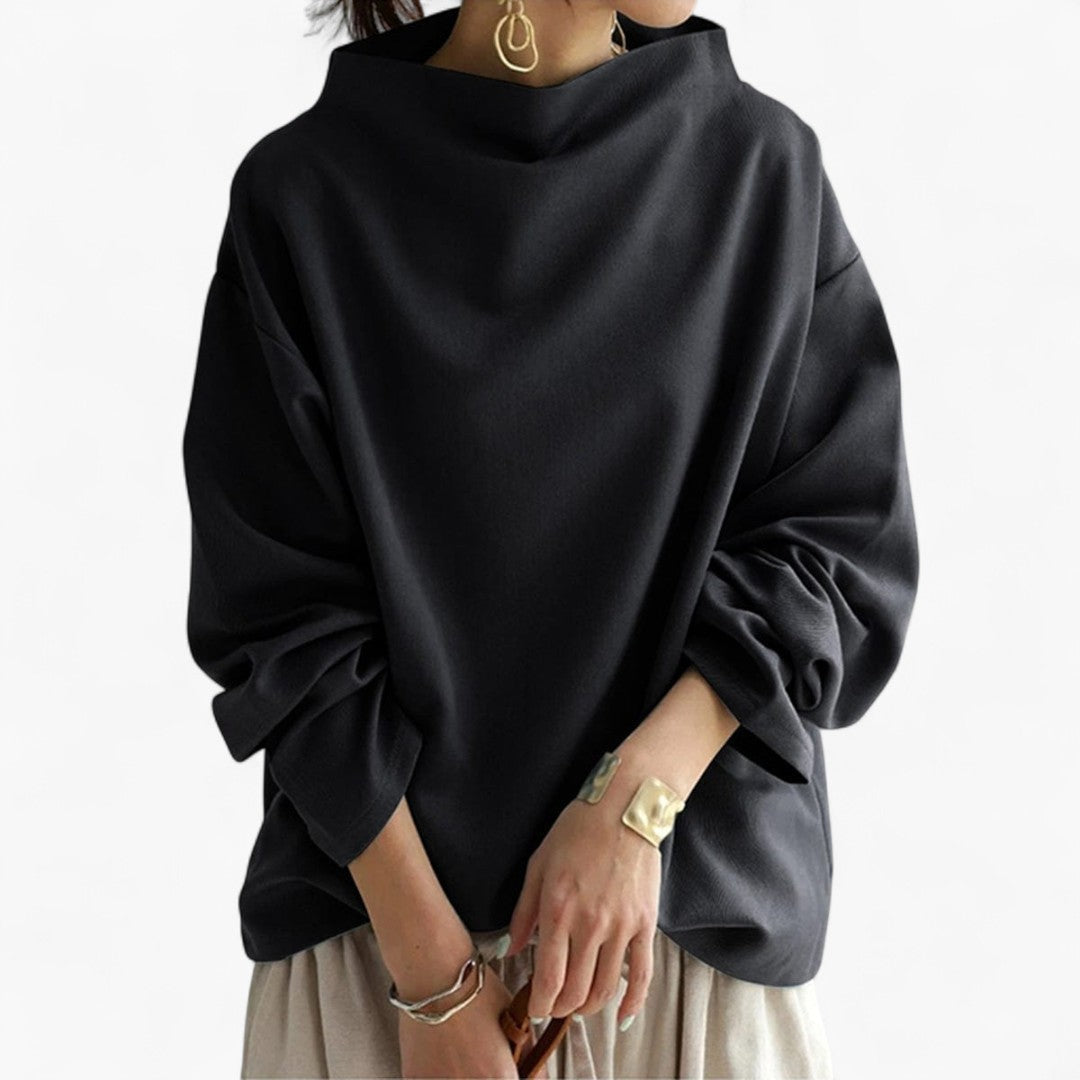 LAIMA - Soft High Neck Sweater-15519826084213-Mirella Fiore