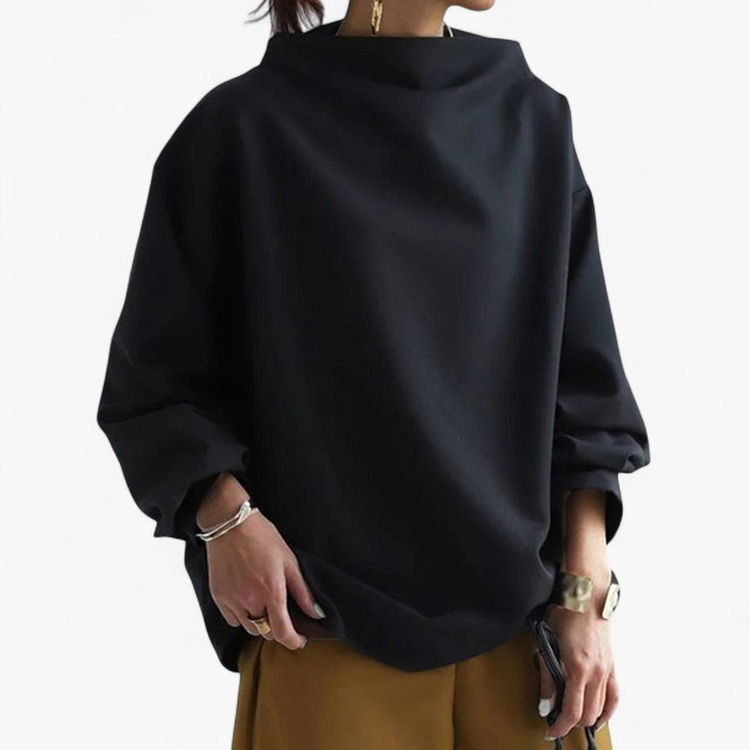 LAIMA - Soft High Neck Sweater-15519826084213-Mirella Fiore
