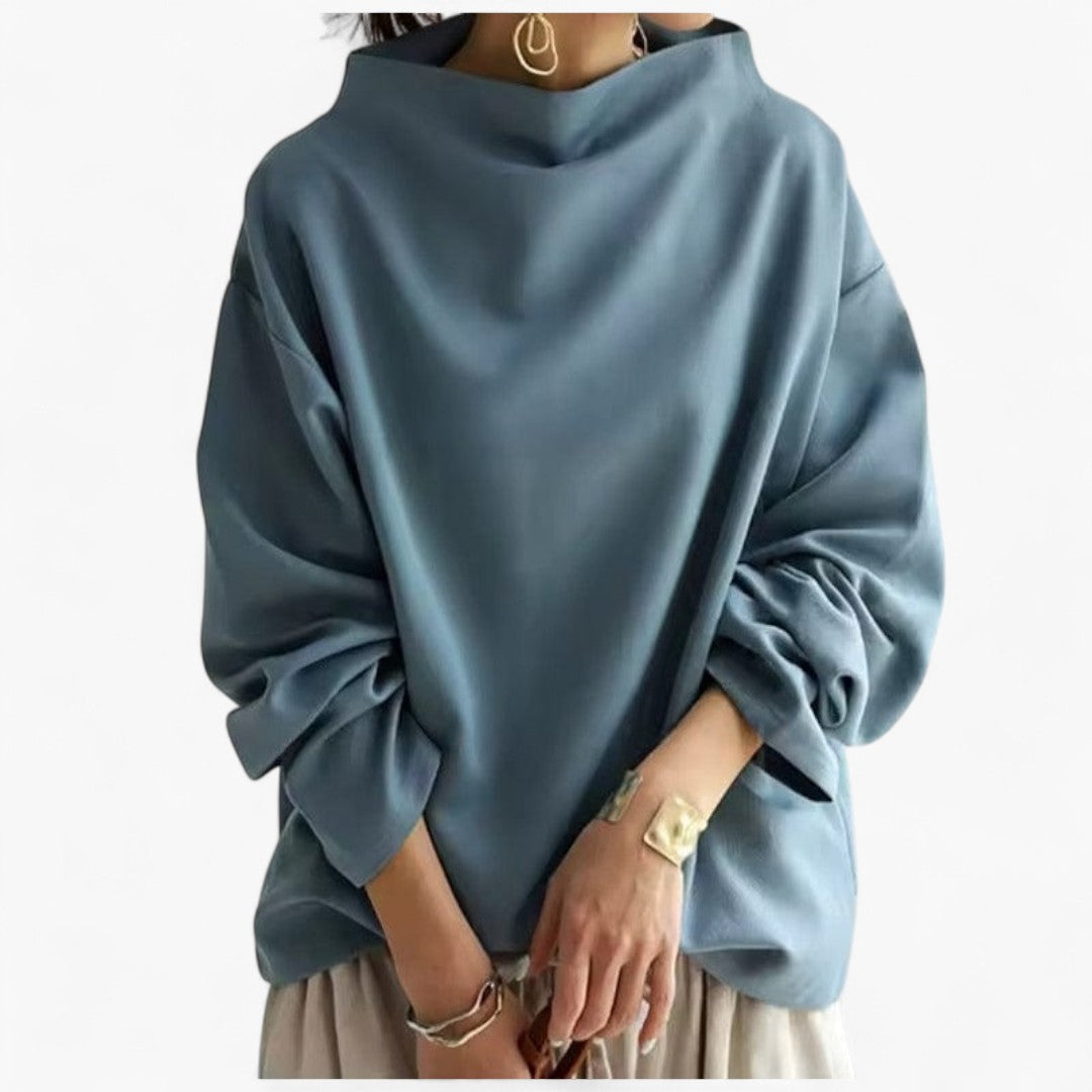 LAIMA - Soft High Neck Sweater-15519826084213-Mirella Fiore
