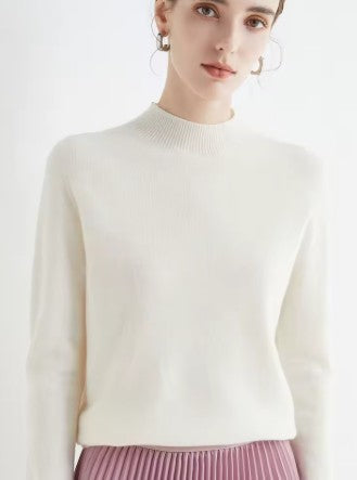 LALEI - Cozy Wool Mock Neck Sweater-15519827263861-Mirella Fiore