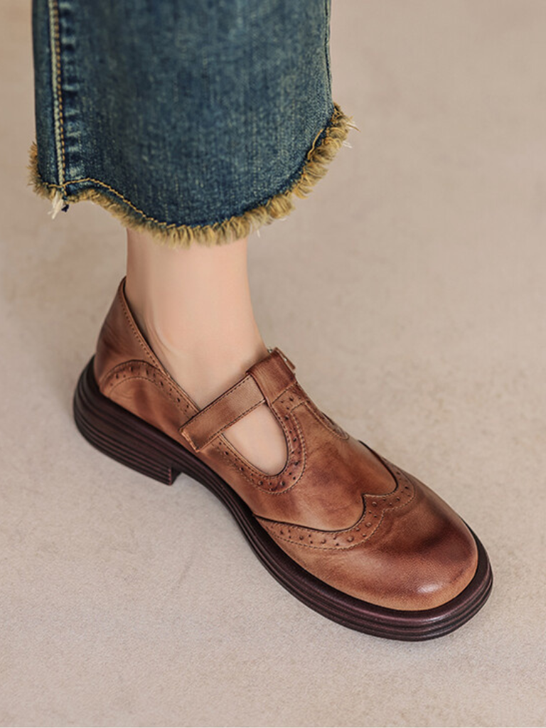 LARA - VINTAGE MARY JANE FLATS-15549014933877-Mirella Fiore