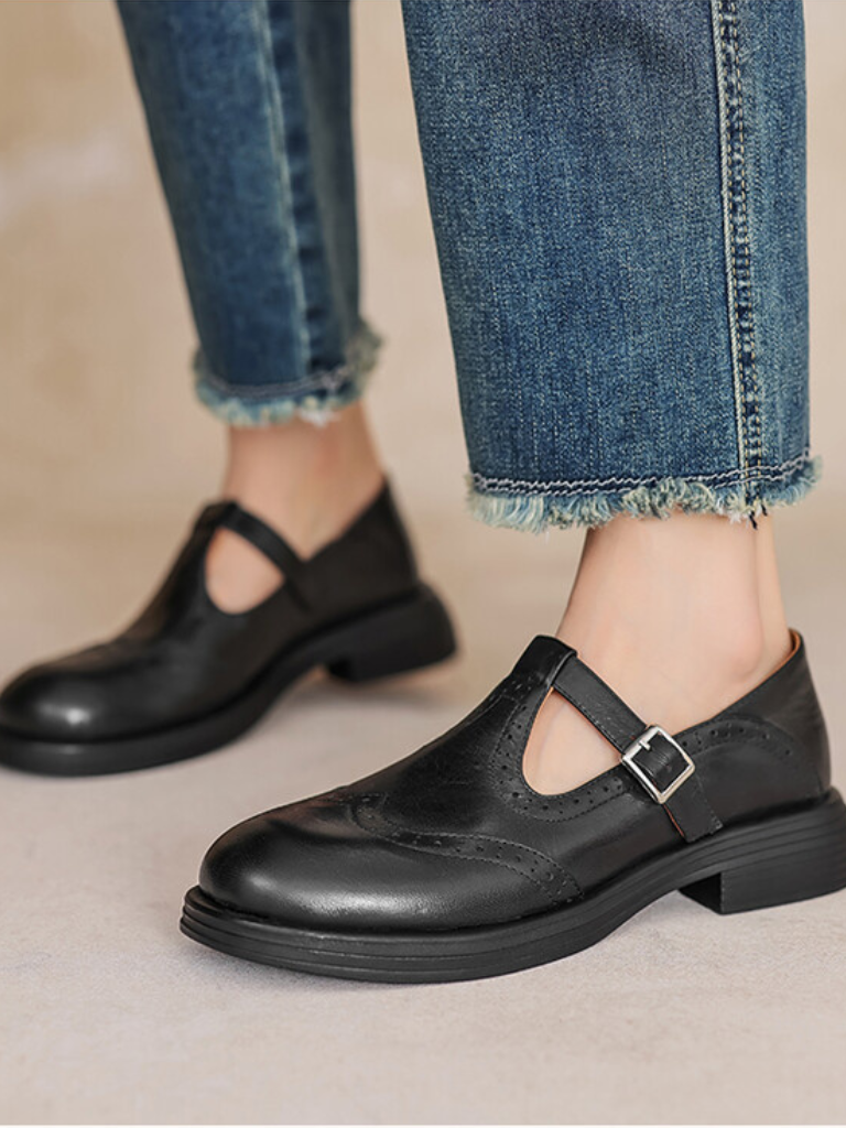 LARA - VINTAGE MARY JANE FLATS-15549014933877-Mirella Fiore