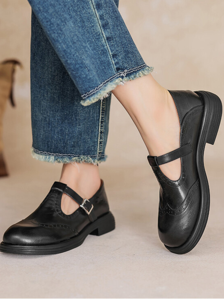 LARA - VINTAGE MARY JANE FLATS-15549014933877-Mirella Fiore