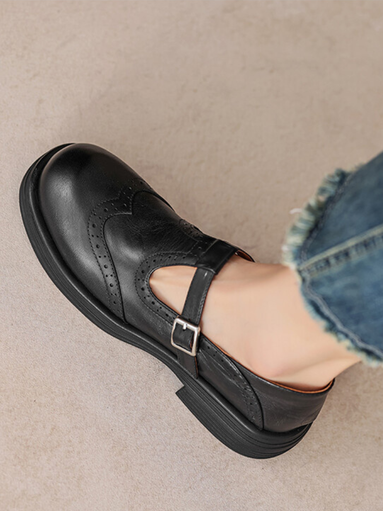 LARA - VINTAGE MARY JANE FLATS-15549014933877-Mirella Fiore