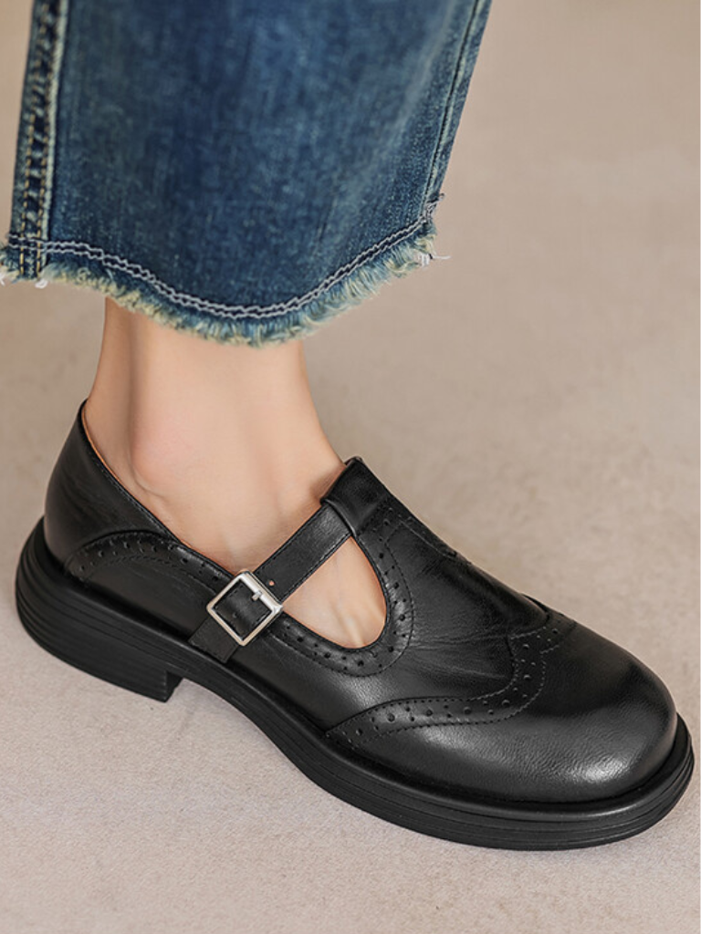 LARA - VINTAGE MARY JANE FLATS-15549014933877-Mirella Fiore