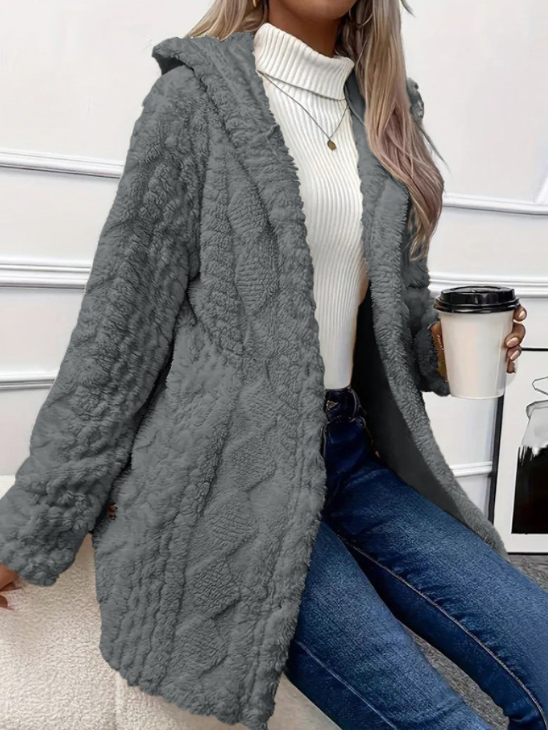 LAURA - HOODED CARDIGAN JACKET-15549013655925-Mirella Fiore