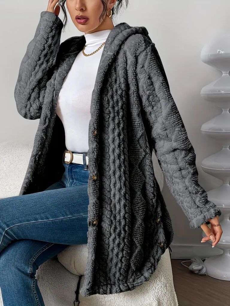 LAURA - HOODED CARDIGAN JACKET-15549013655925-Mirella Fiore