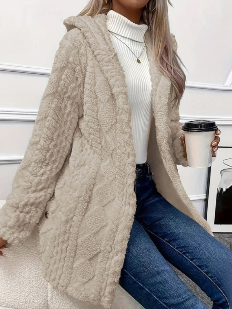 LAURA - HOODED CARDIGAN JACKET-15549013655925-Mirella Fiore