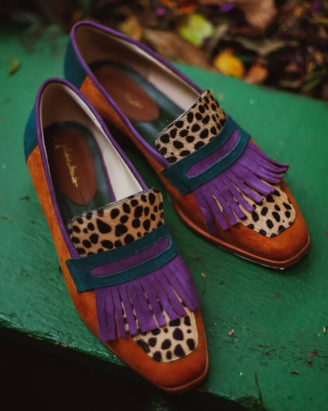 LAUREL - LOAFER WITH FRINGES AND ANIMAL PRINT-15553866596725-Mirella Fiore