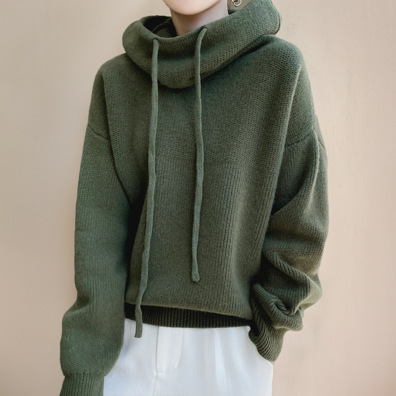 LIAH - Elegant Sweater with High Neck-15519825789301-Mirella Fiore