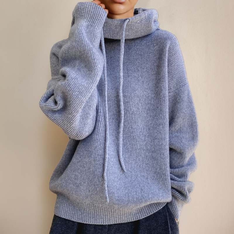 LIAH - Elegant Sweater with High Neck-15519825789301-Mirella Fiore