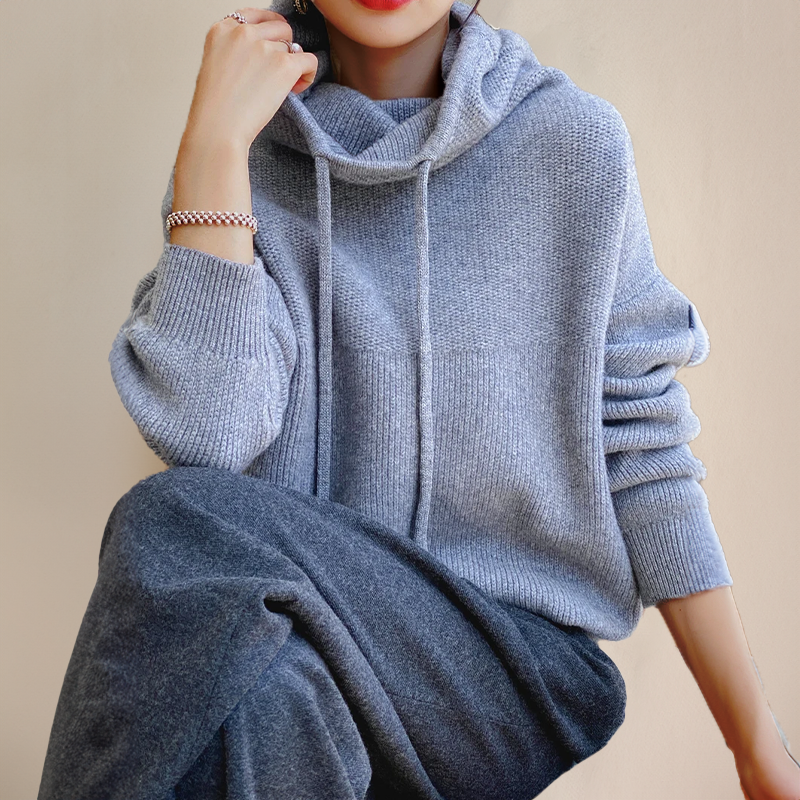 LIAH - Elegant Sweater with High Neck-15519825789301-Mirella Fiore