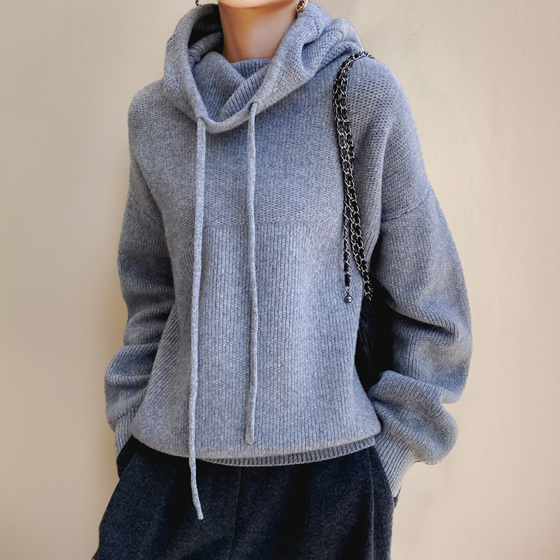 LIAH - Elegant Sweater with High Neck-15519825789301-Mirella Fiore