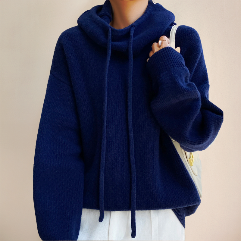 LIAH - Elegant Sweater with High Neck-15519825789301-Mirella Fiore