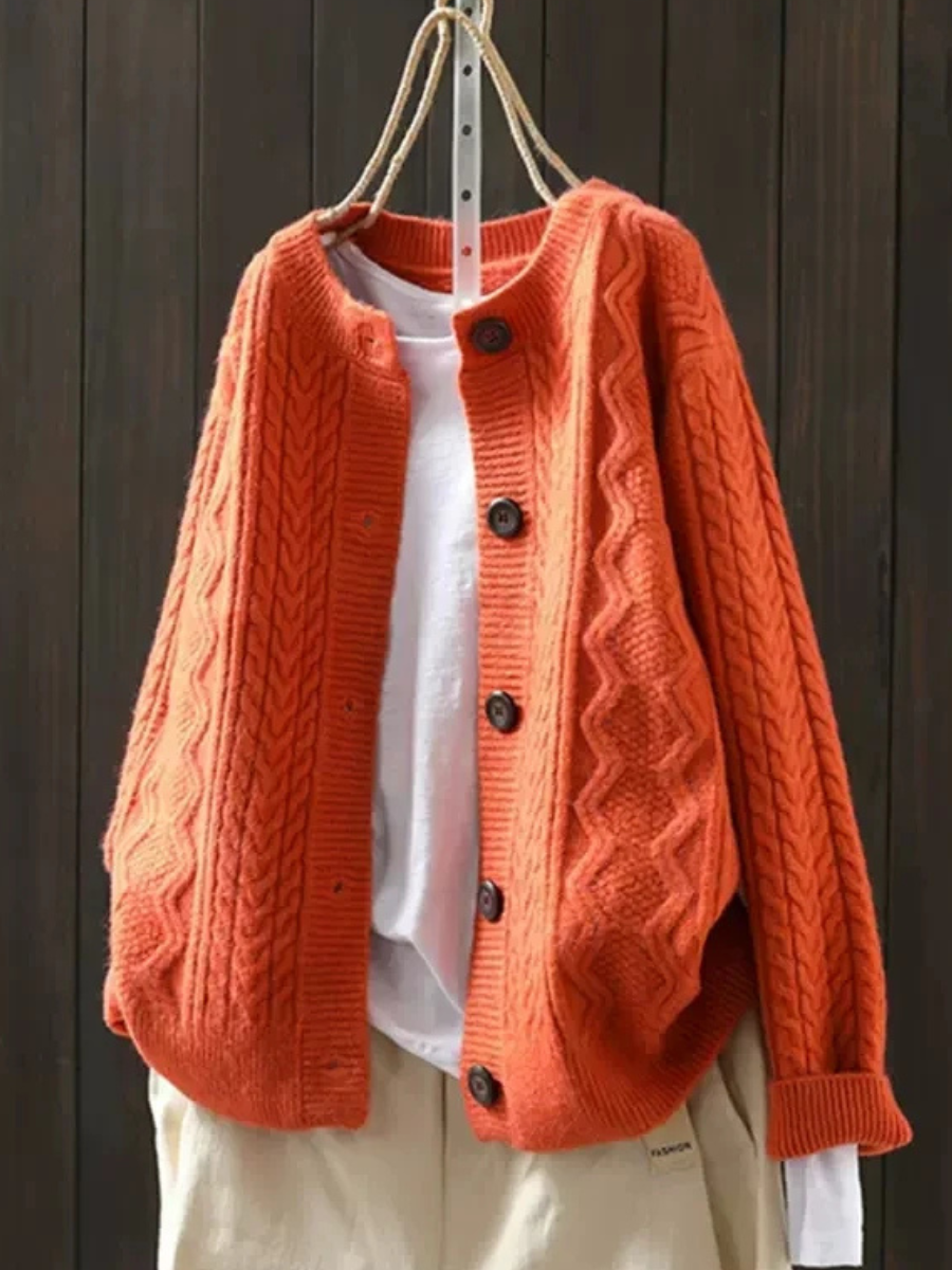 LORENZA - CABLE CARDIGAN-15519212274037-Mirella Fiore