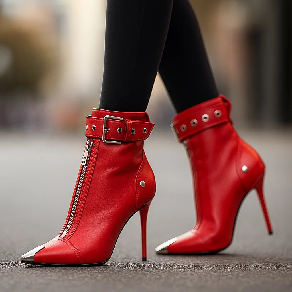 LYLA - LEATHER ZIP-BOOTS-15560636629365-Nancy & Mae Savannah