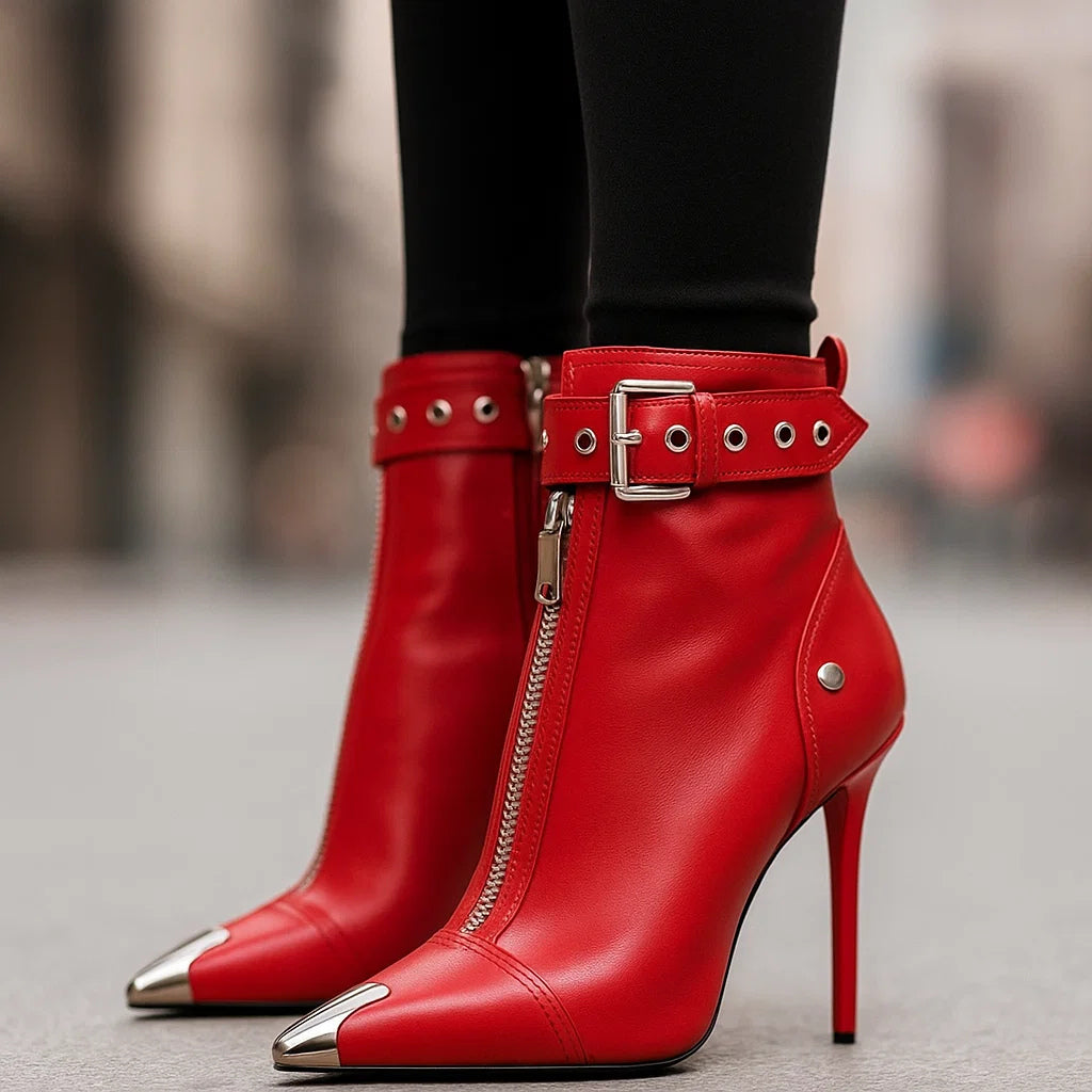 LYLA - LEATHER ZIP-BOOTS-15560636629365-Nancy & Mae Savannah