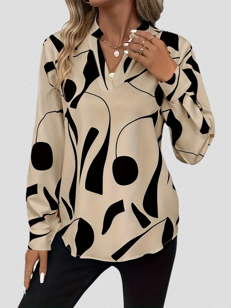 LYRA - SATIN LOOK BLOUSE-15549014835573-Mirella Fiore