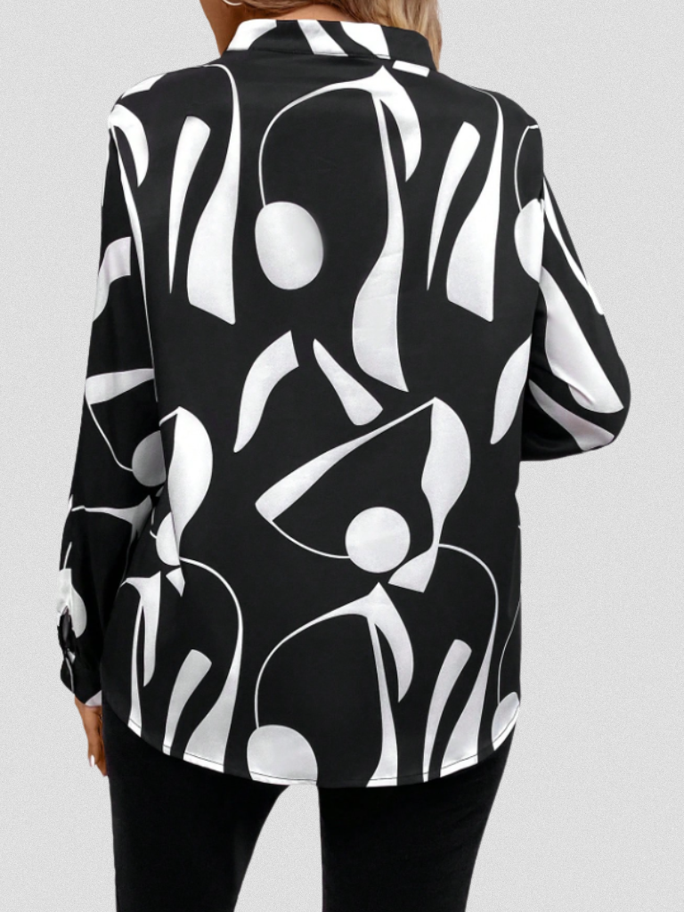 LYRA - SATIN LOOK BLOUSE-15549014835573-Mirella Fiore