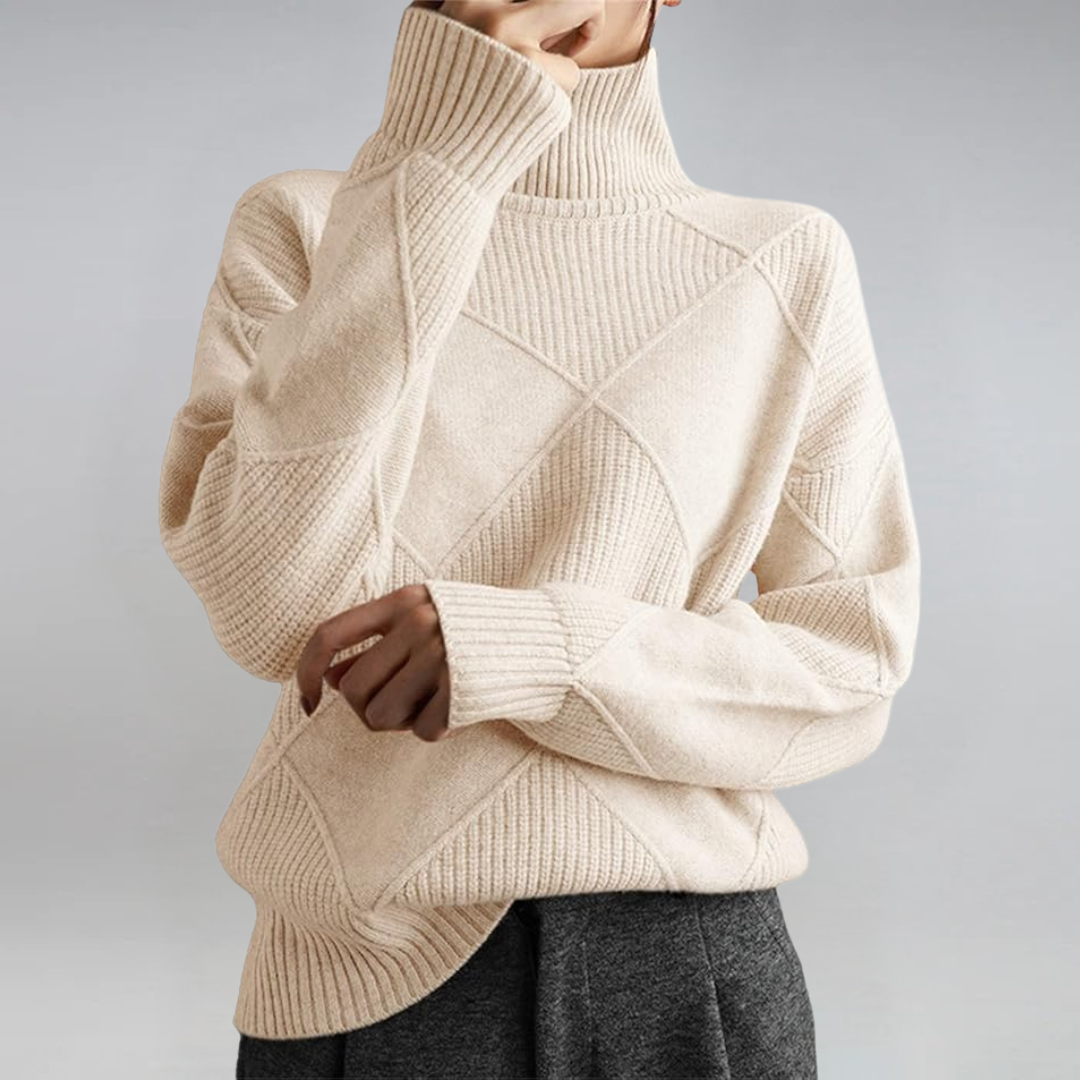 Lauren - Luxe Cashmere Turtleneck Sweater-15547989852533-Nancy & Mae Savannah