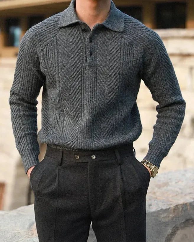 Laurent Knitted Polo-15553365410165-Mirella Fiore