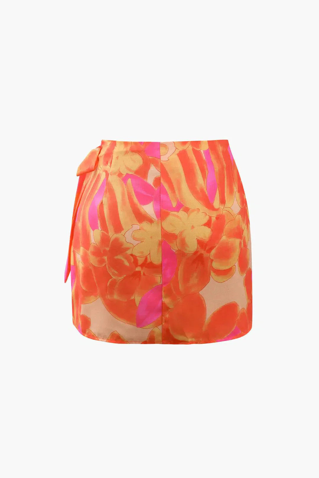 Lazetta – Knot side wrap – Mini skirt-15133684793717-Nancy & Mae Savannah