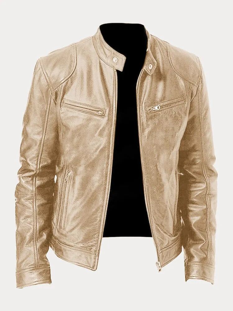 Leather Jacket-15519103222133-Mirella Fiore