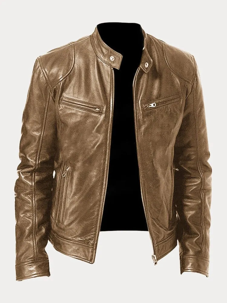 Leather Jacket-15519103222133-Mirella Fiore