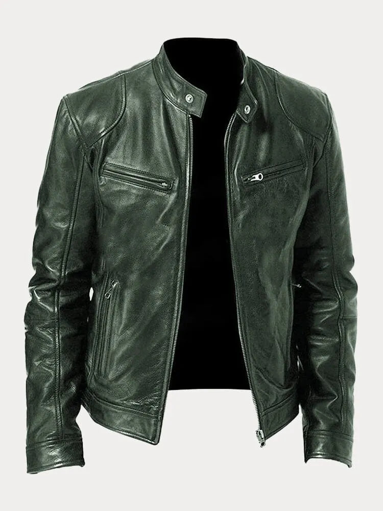 Leather Jacket-15519103222133-Mirella Fiore