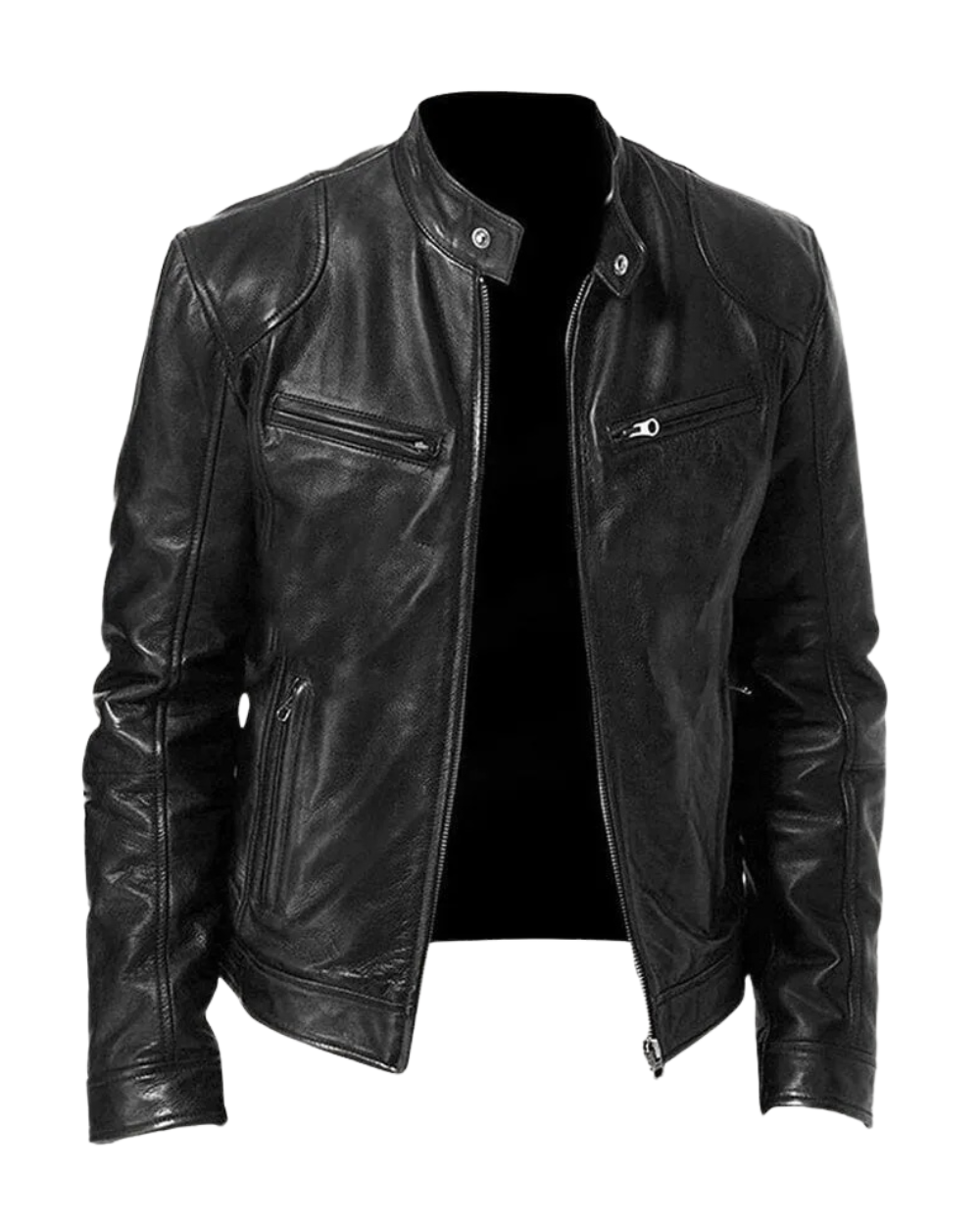 Leather Jacket-15519103222133-Mirella Fiore