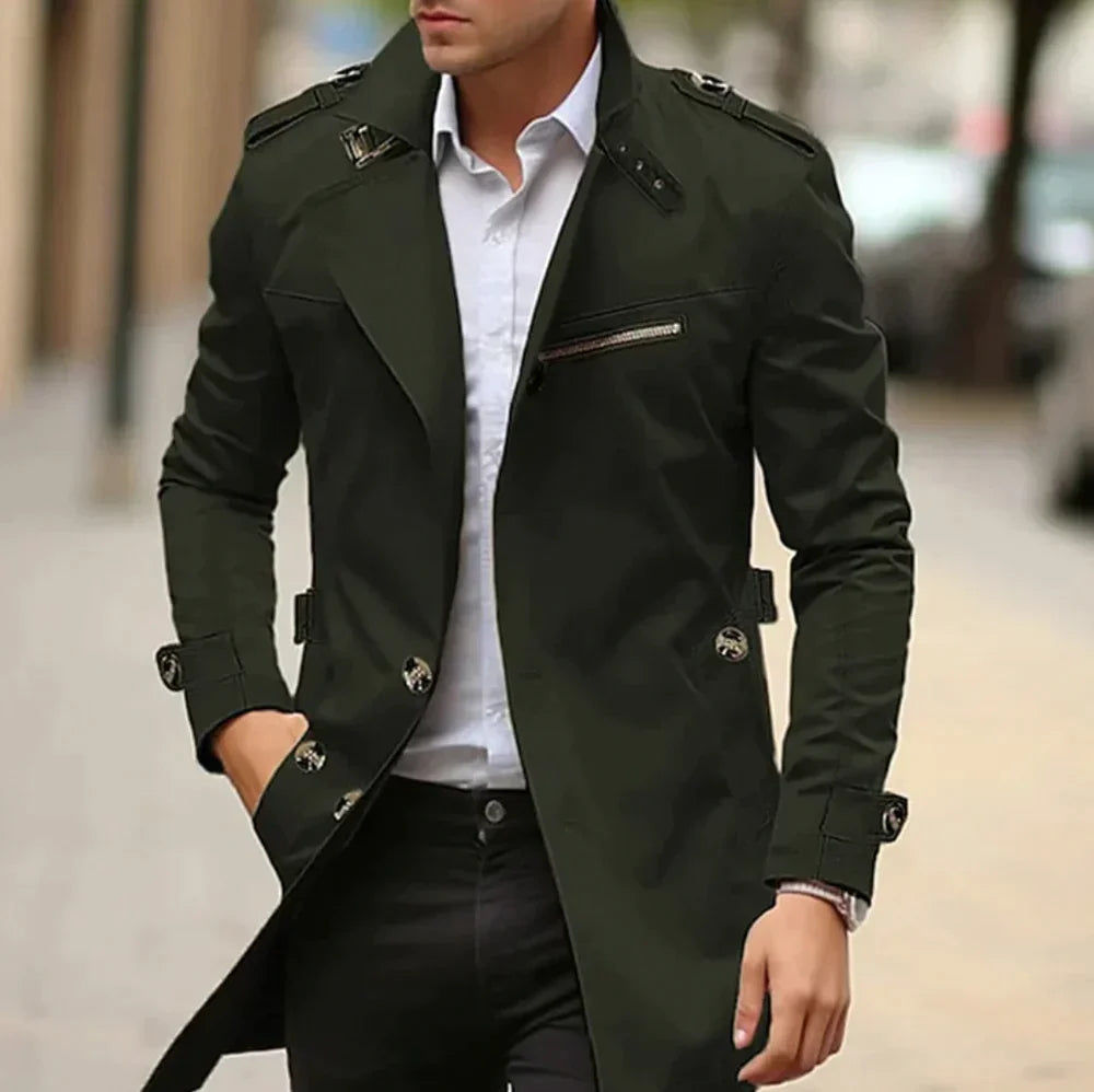 Leo - Elegant Trench Coat for Men-15551926960501-Mirella Fiore