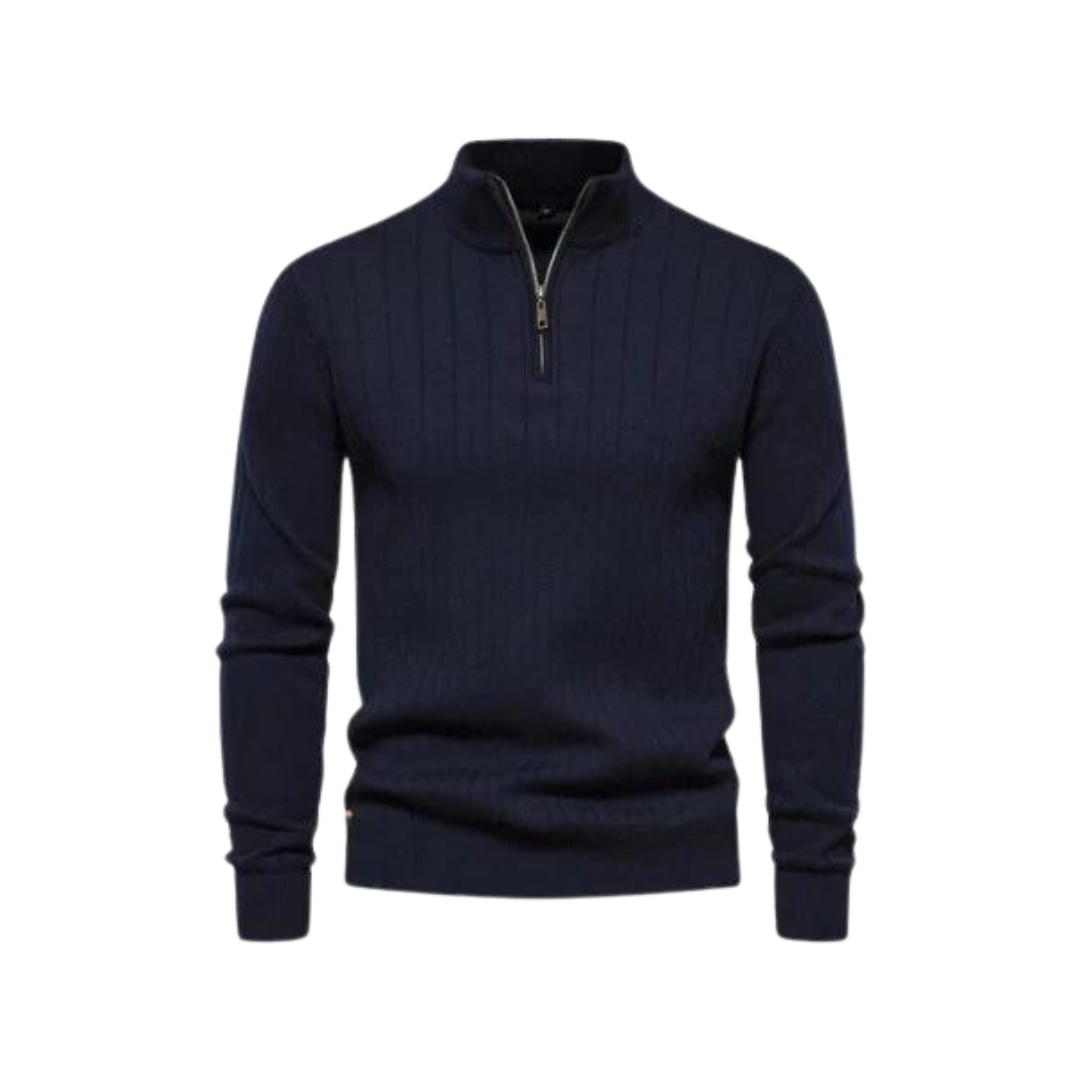 Leonardo Quarter Zip Jumper-15553978302837-Nancy & Mae Savannah