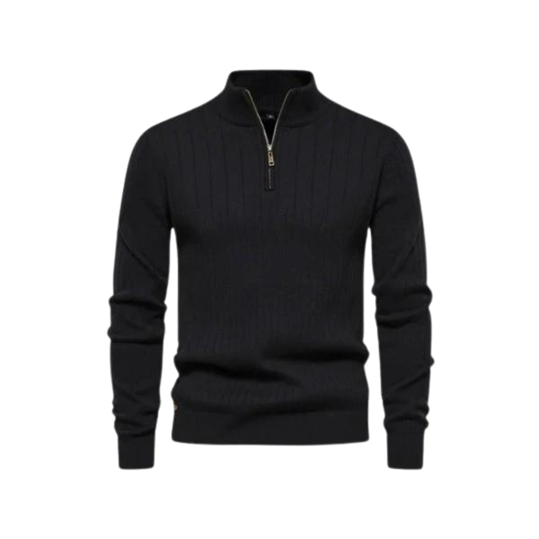 Leonardo Quarter Zip Jumper-15553978302837-Nancy & Mae Savannah