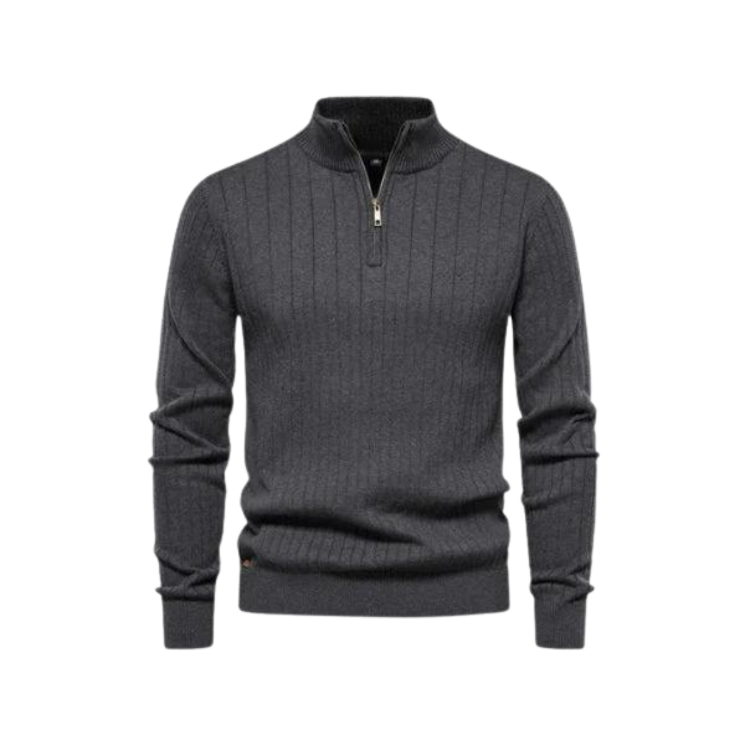 Leonardo Quarter Zip Jumper-15553978302837-Nancy & Mae Savannah