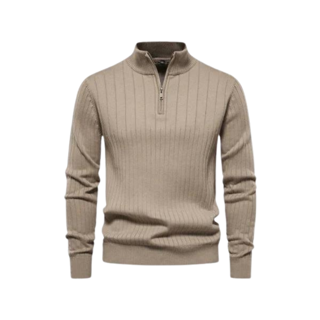 Leonardo Quarter Zip Jumper-15553978302837-Nancy & Mae Savannah