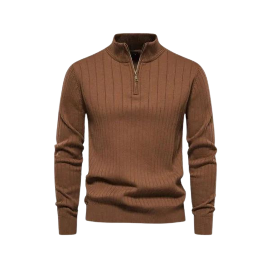 Leonardo Quarter Zip Jumper-15553978302837-Nancy & Mae Savannah