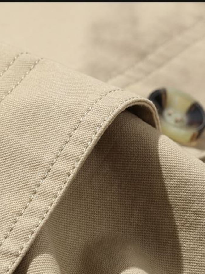 Levi - Men's Cotton Business Slim Fit Button Down Casual Trench Coat-15551927288181-Nancy & Mae Savannah