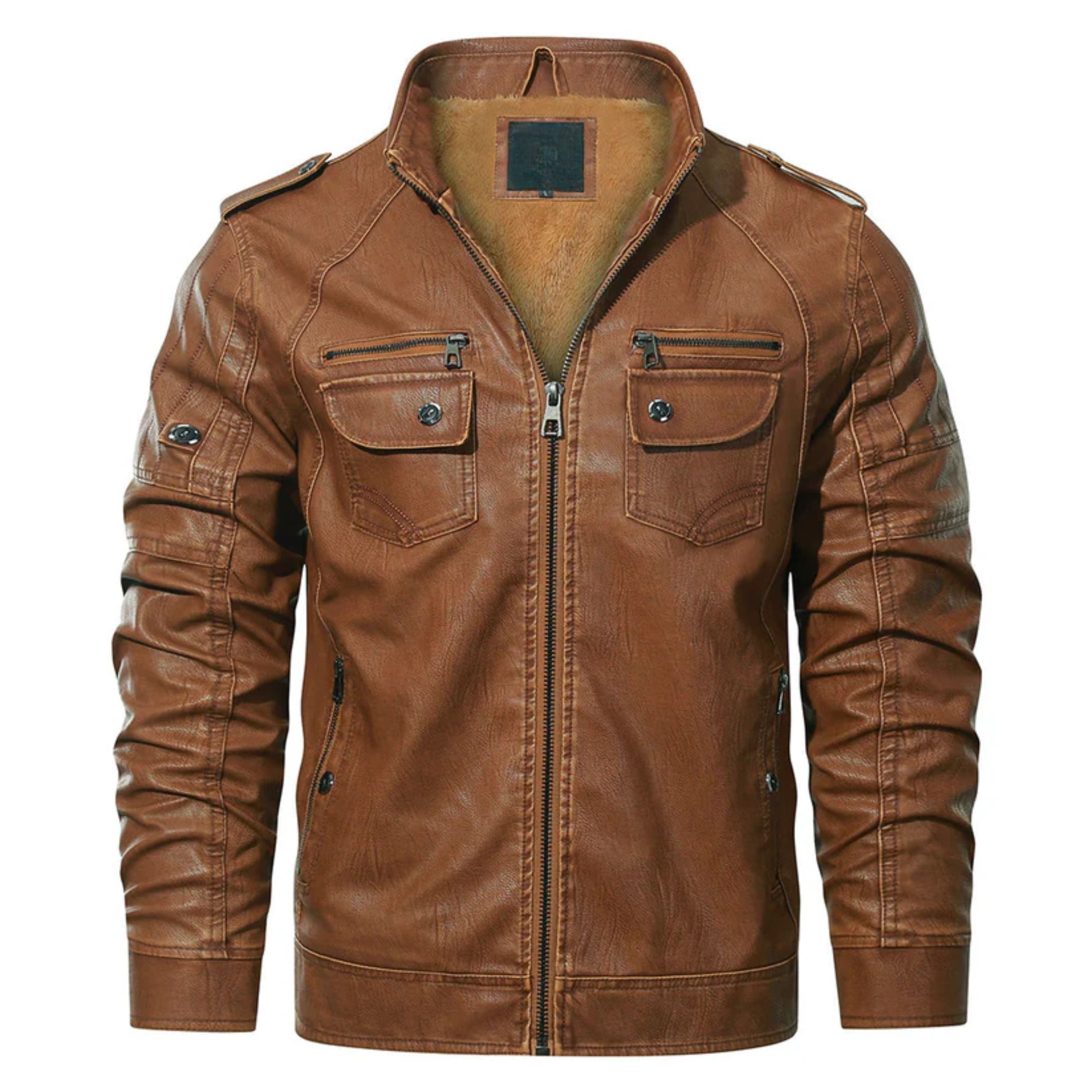 Liam - Fleece Biker Jacket-15551926829429-Mirella Fiore
