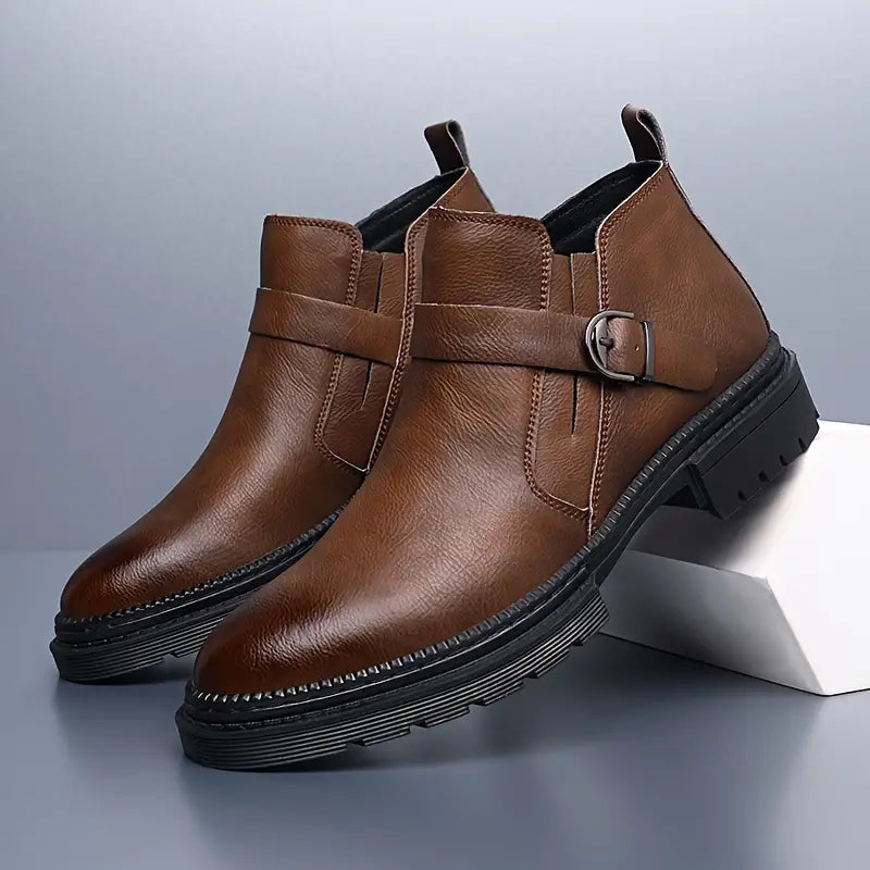 Liam - Leather Ranger Boots for Men-15550770381173-Mirella Fiore