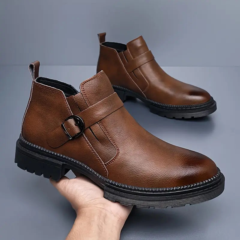 Liam - Leather Ranger Boots for Men-15550770381173-Mirella Fiore