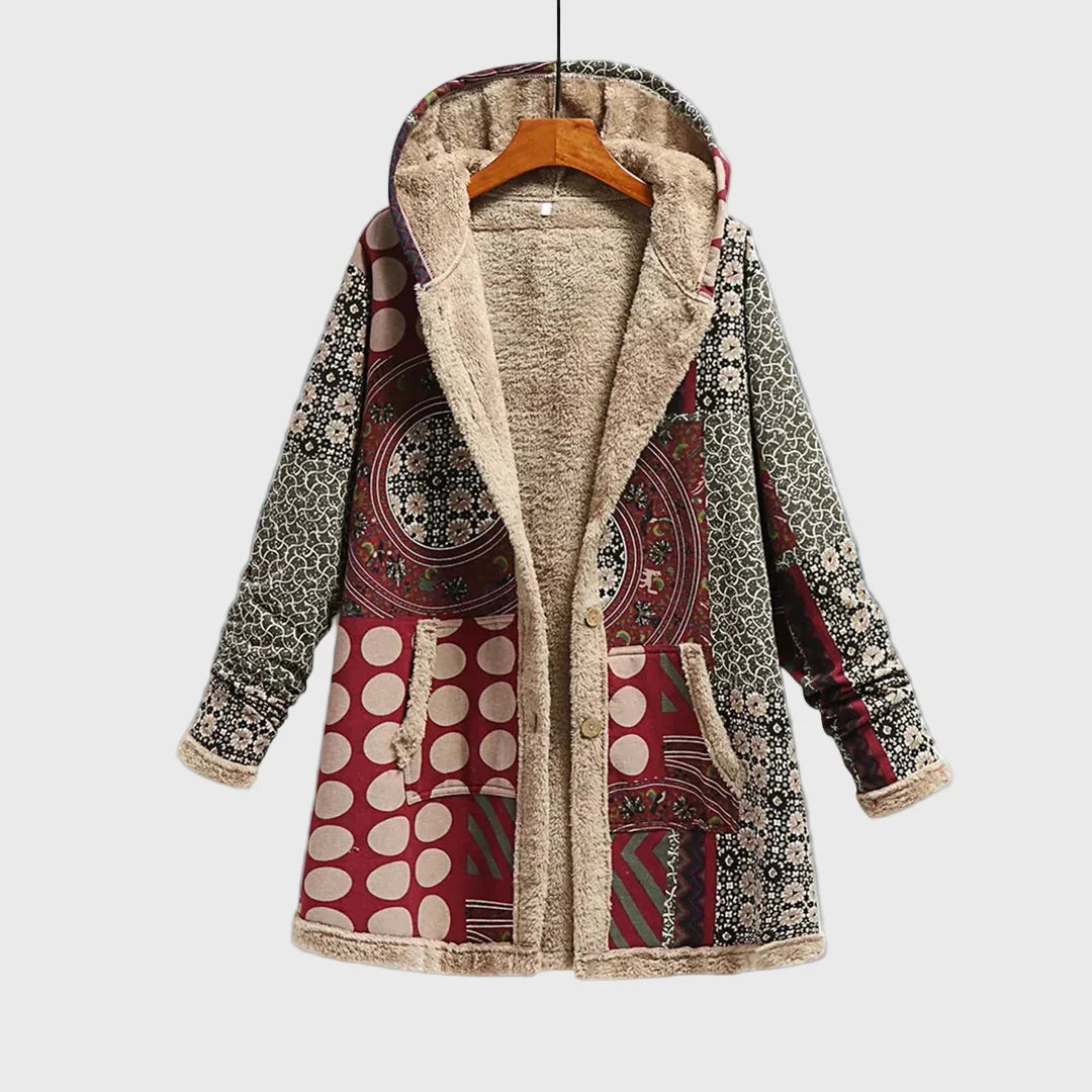 Lila - Fleece-Lined Hooded Jacket-15544936825205-Mirella Fiore